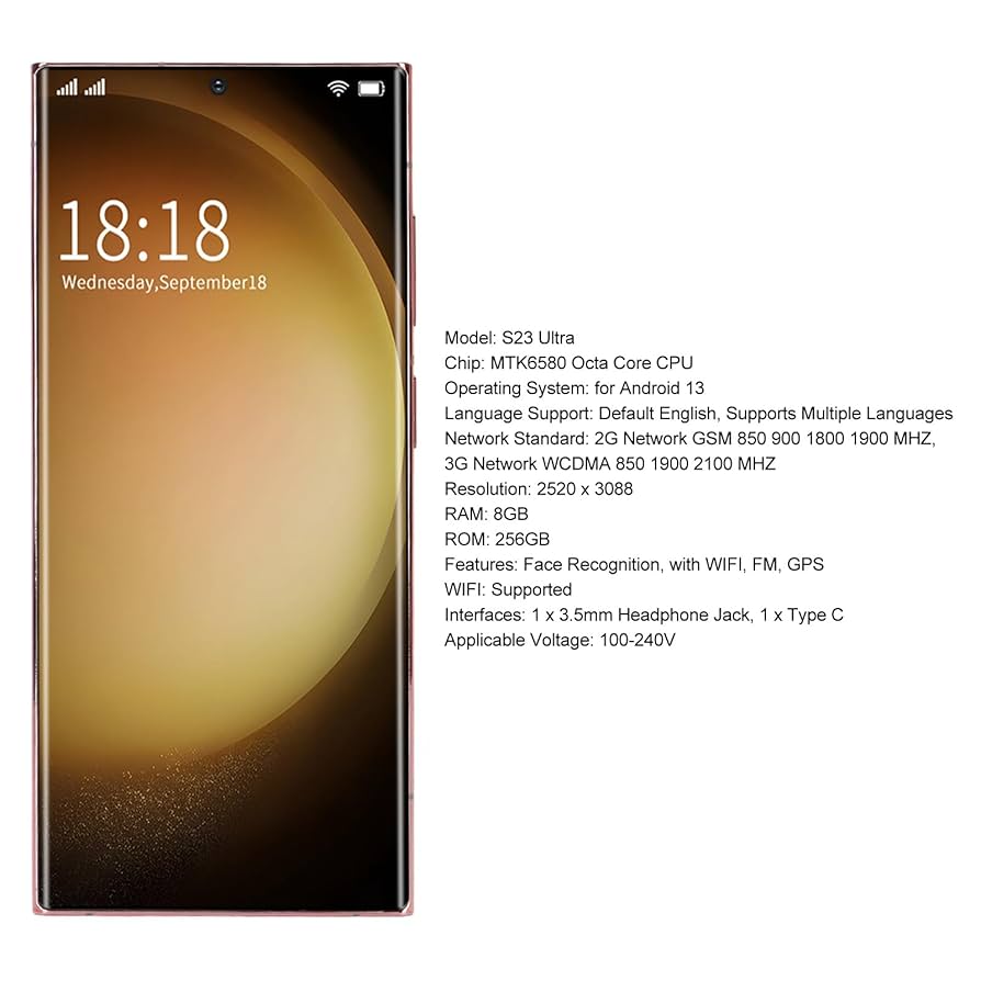 Amazon.co.jp: S23 Ultra Smartphone, 6.8